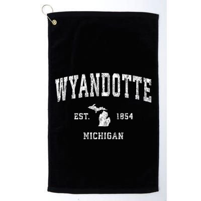 Wyandotte Michigan Mi Vintage Sports Golf Towel