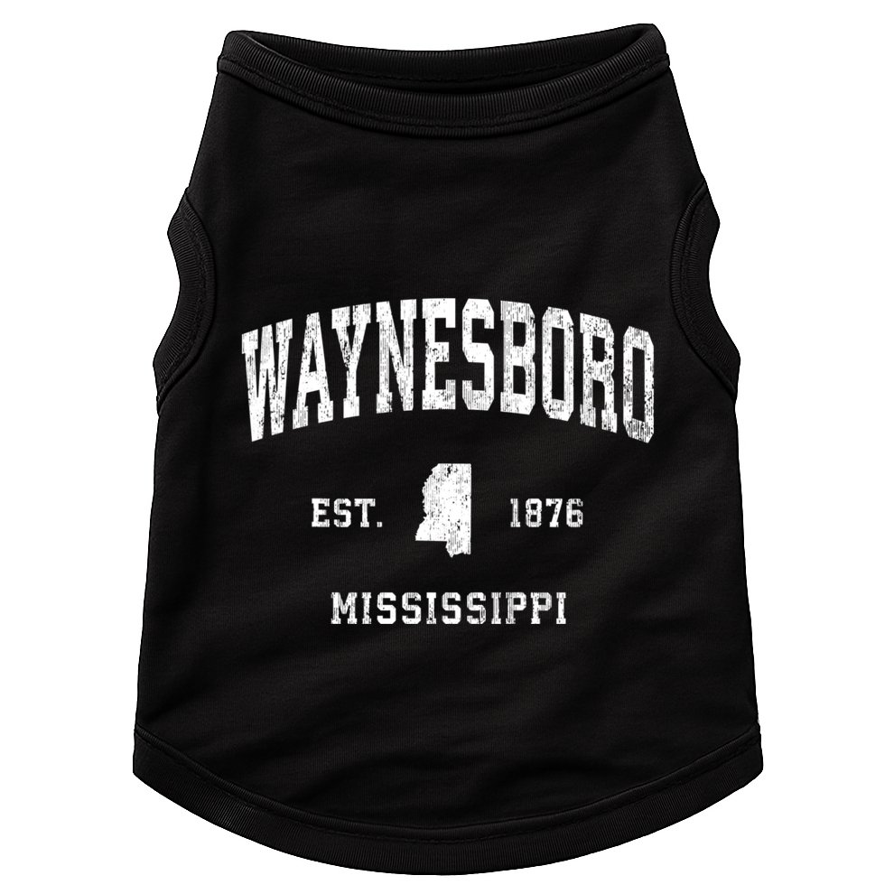 Waynesboro Mississippi Ms Vintage Athletic Sports Doggie Tank