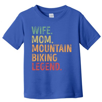 Wife Mom Mountain Biking Legend Cool Gift Toddler T-Shirt
