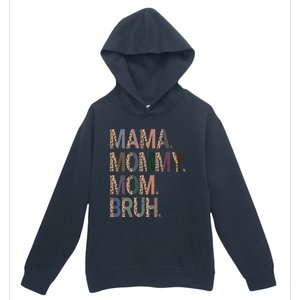 Women Mama Mommy Mom Bruh Mommy And Me Leopard Mother's Day Urban Pullover Hoodie