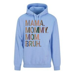 Women Mama Mommy Mom Bruh Mommy And Me Leopard Mother's Day Unisex Surf Hoodie