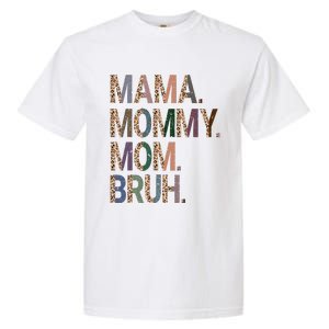 Women Mama Mommy Mom Bruh Mommy And Me Leopard Mother's Day Garment-Dyed Heavyweight T-Shirt