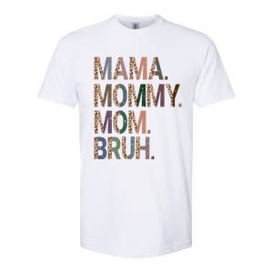 Women Mama Mommy Mom Bruh Mommy And Me Leopard Mother's Day Softstyle CVC T-Shirt