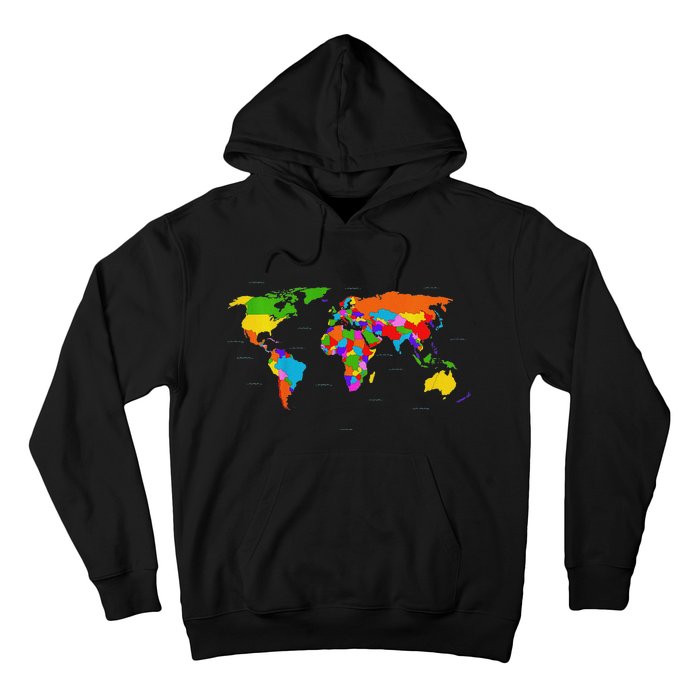 World Map Map Of The World Hoodie