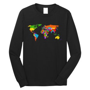 World Map Map Of The World Long Sleeve Shirt