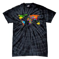 World Map Map Of The World Tie-Dye T-Shirt