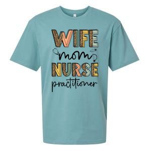 Wife Mom Nurse Practitioner Np Nurse Practitioners Great Gift Sueded Cloud Jersey T-Shirt