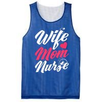 Wife Mom Nurse Wife Nurse Mom Nurse Gift Mesh Reversible Basketball Jersey Tank