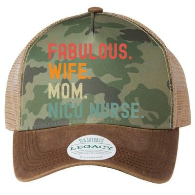 Wife Mom Nicu Nurse Female Empowert Gift Legacy Tie Dye Trucker Hat