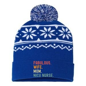 Wife Mom Nicu Nurse Female Empowert Gift USA-Made Snowflake Beanie