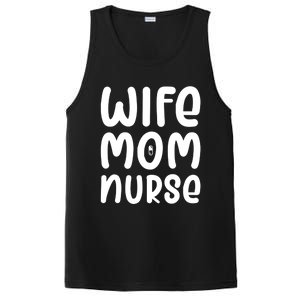 Wife Mom Nurse Doctor Hospital Medical Quotes Gift PosiCharge Competitor Tank