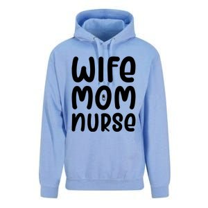 Wife Mom Nurse Doctor Hospital Medical Quotes Gift Unisex Surf Hoodie