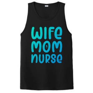 Wife Mom Nurse Doctor Hospital Medical Quotes Gift PosiCharge Competitor Tank