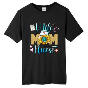 Wife Mom Nurse Graphic Mothers Day Mama New Mom Nurse Gift Tall Fusion ChromaSoft Performance T-Shirt