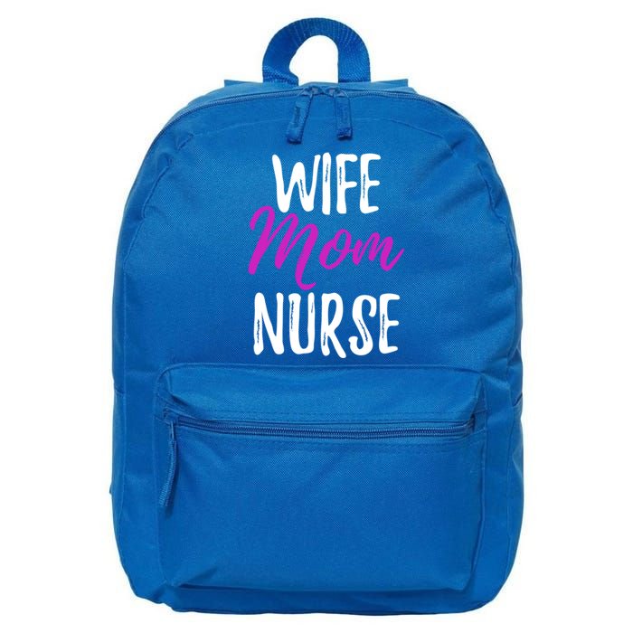 Wife Mom Nurse Meaningful Gift For Nurse Mother 16 in Basic Backpack