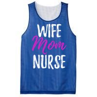 Wife Mom Nurse Meaningful Gift For Nurse Mother Mesh Reversible Basketball Jersey Tank