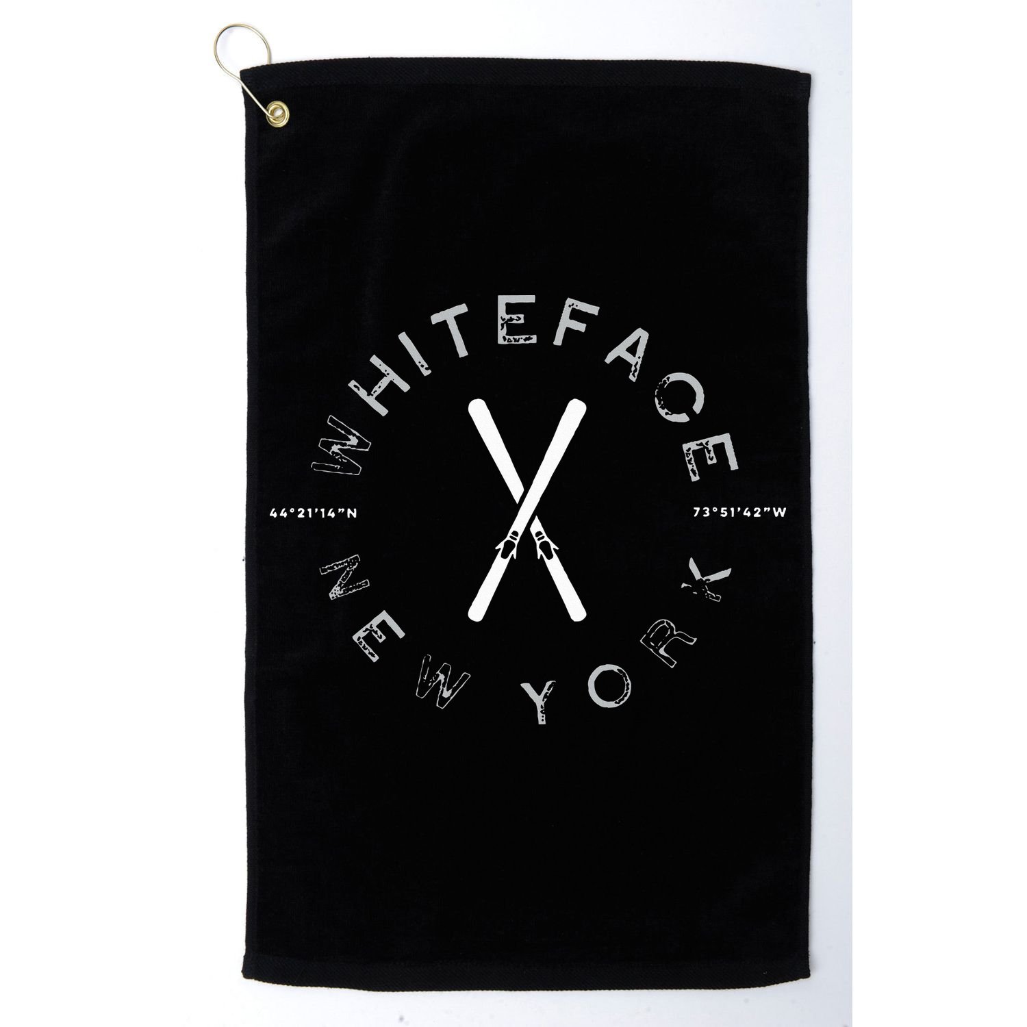 Whiteface Mountain Ny Ski Graphic Vintage Retro Golf Towel