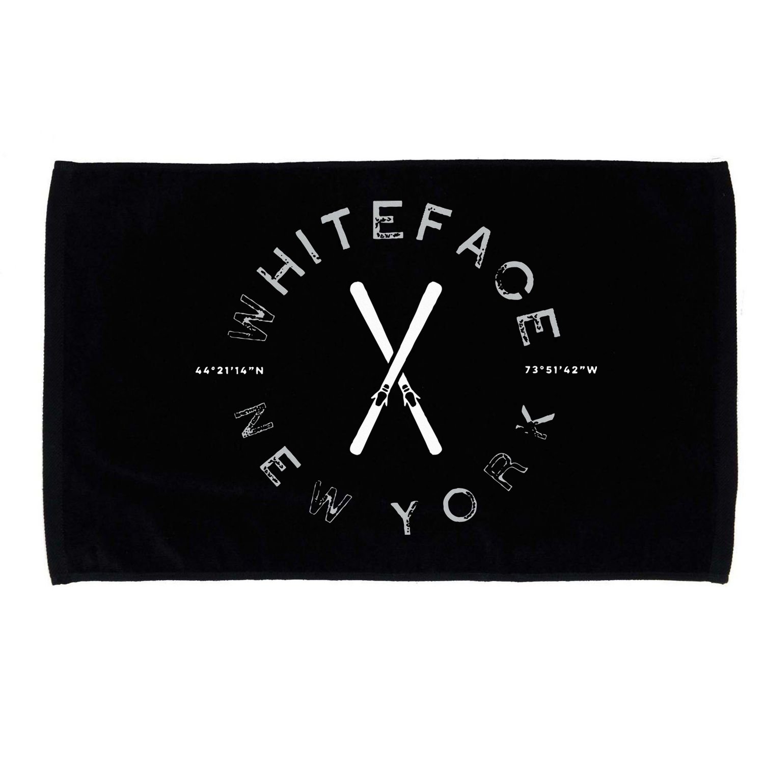 Whiteface Mountain Ny Ski Graphic Vintage Retro Microfiber Hand Towel