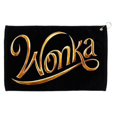 Wonka Movie New Gold Logo  Grommeted Golf Towel