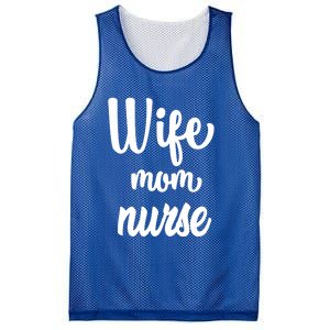 Wife Mom Nurse Gift Mesh Reversible Basketball Jersey Tank