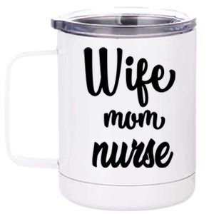 Wife Mom Nurse Gift 12 oz Stainless Steel Tumbler Cup