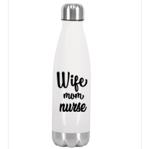 Wife Mom Nurse Gift Stainless Steel Insulated Water Bottle