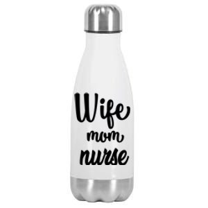 Wife Mom Nurse Gift Stainless Steel Insulated Water Bottle