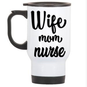 Wife Mom Nurse Gift Stainless Steel Travel Mug