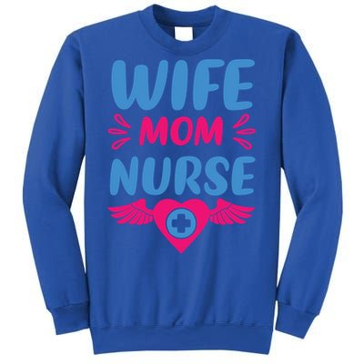 Wife Mom Nurse Nurses Rn Nurse Gift Sweatshirt