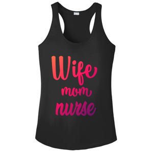 Wife Mom Nurse Gift Ladies PosiCharge Competitor Racerback Tank