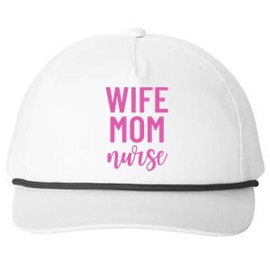 Wife Mom Nurse Cool Gift Snapback Five-Panel Rope Hat