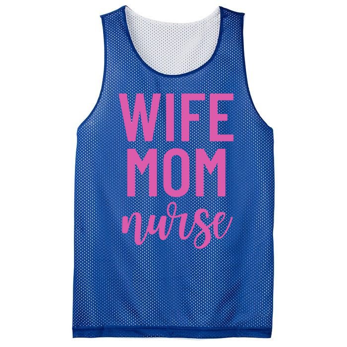 Wife Mom Nurse Cool Gift Mesh Reversible Basketball Jersey Tank