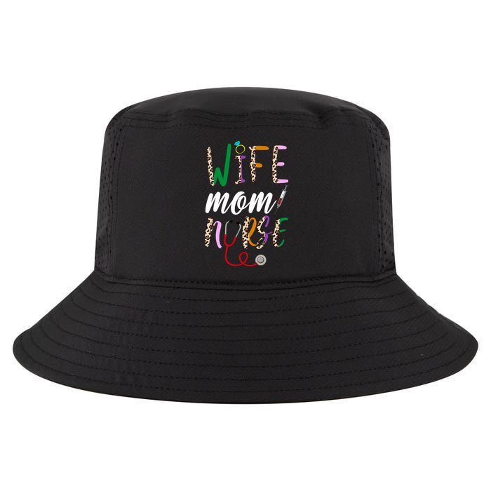 Wife Mom Nurse Cheetah Cool Comfort Performance Bucket Hat