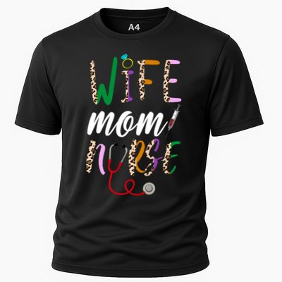 Wife Mom Nurse Cheetah Cooling Performance Crew T-Shirt