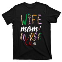 Wife Mom Nurse Cheetah T-Shirt