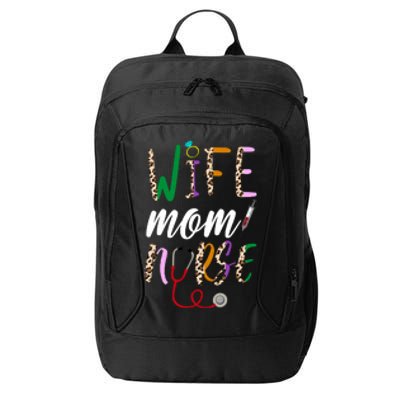 Wife Mom Nurse Cheetah City Backpack