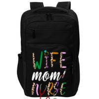 Wife Mom Nurse Cheetah Impact Tech Backpack