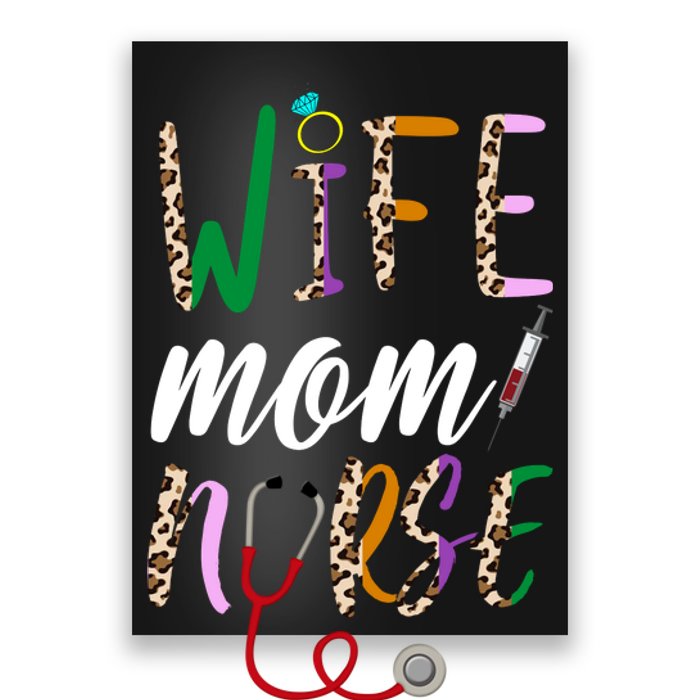 Wife Mom Nurse Cheetah Poster