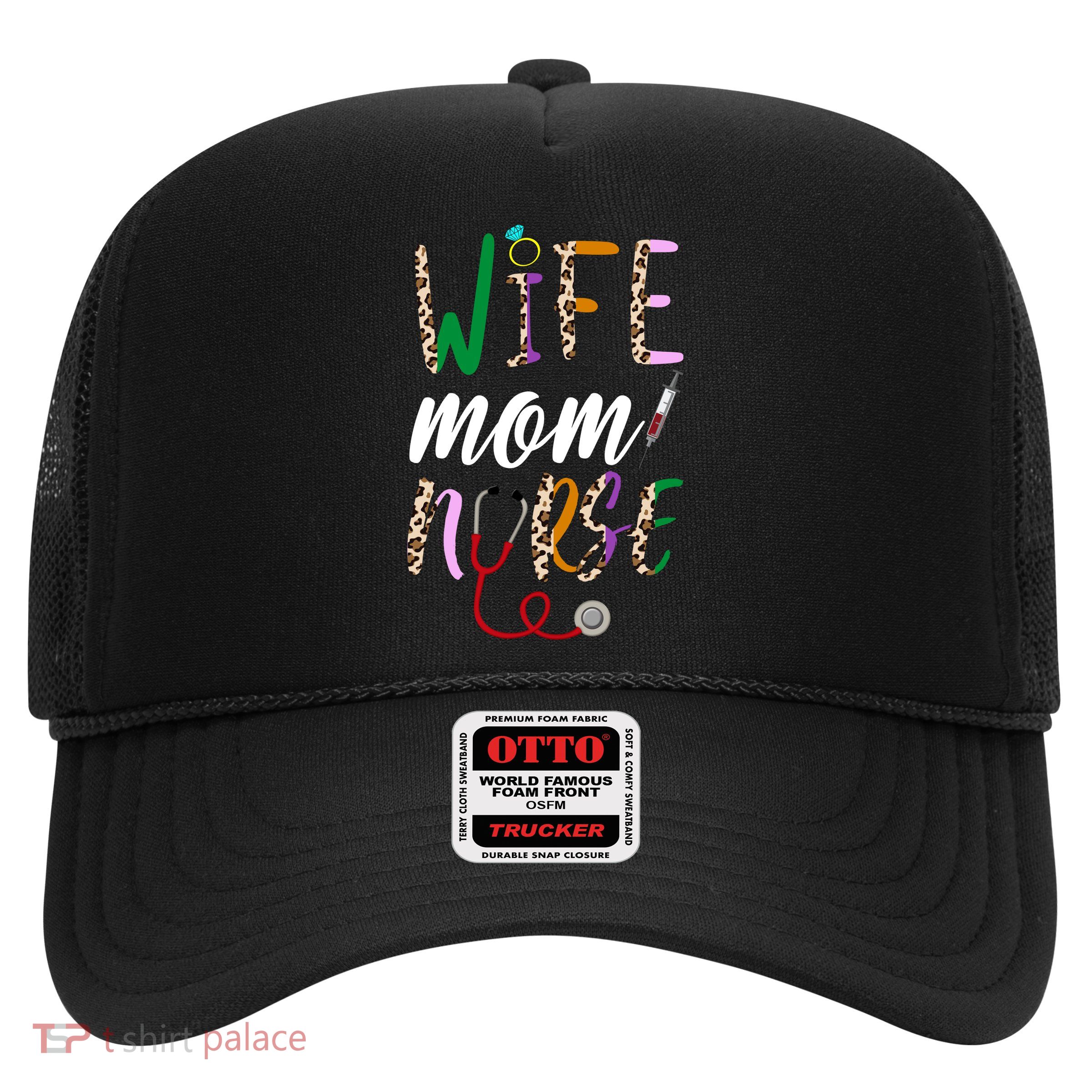 Wife Mom Nurse Cheetah Trucker Hat