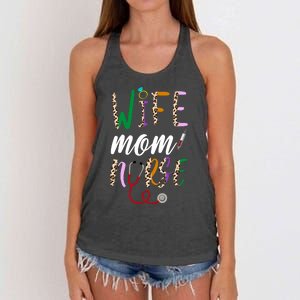 Wife Mom Nurse Cheetah Women's Knotted Racerback Tank