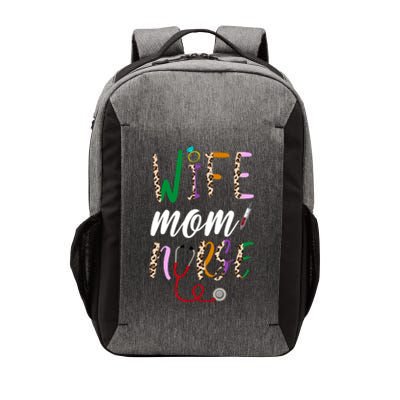 Wife Mom Nurse Cheetah Vector Backpack