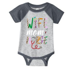 Wife Mom Nurse Cheetah Infant Baby Jersey Bodysuit