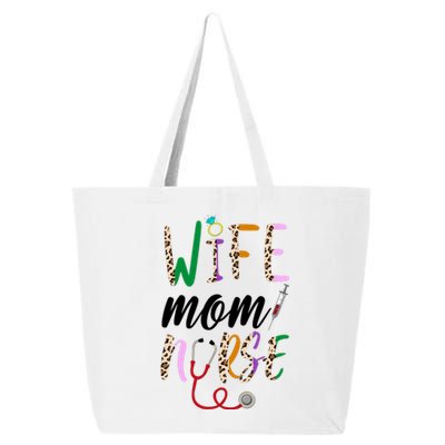 Wife Mom Nurse Cheetah 25L Jumbo Tote