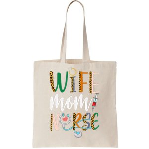 Wife Mom Nurse Wo RN LPN Mothers Day Gift For Nurses Tote Bag