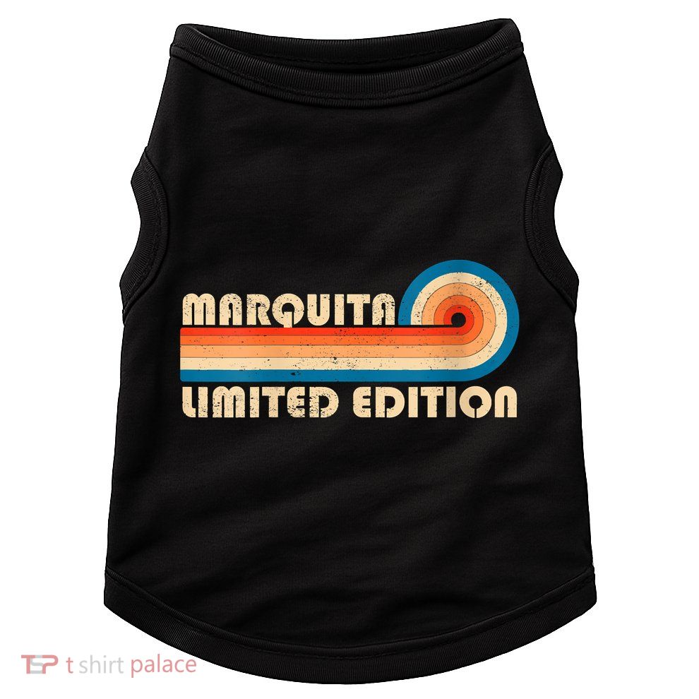 Womens MARQUITA Name Personalized Funny Retro Vintage Birthday Doggie Tank