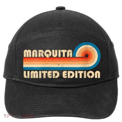 Womens MARQUITA Name Personalized Funny Retro Vintage Birthday 7-Panel Snapback Hat