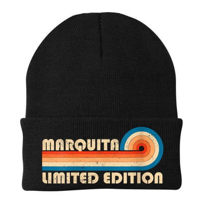 Womens MARQUITA Name Personalized Funny Retro Vintage Birthday Beanie