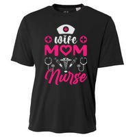 Wife Mom Nurse Funny T Cooling Performance Crew T-Shirt