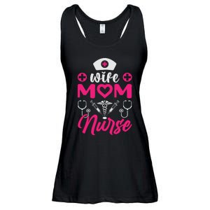 Wife Mom Nurse Funny T Ladies Essential Flowy Tank