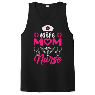 Wife Mom Nurse Funny T PosiCharge Competitor Tank